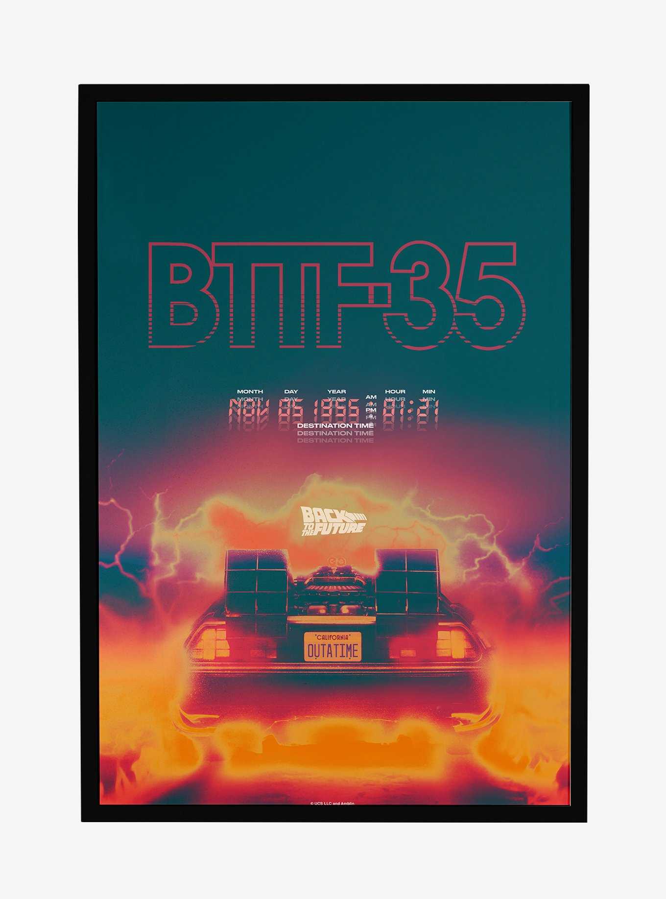 Back To The Future Delorean 88 MPH Framed Poster, , hi-res