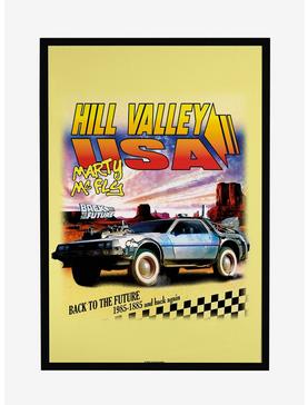 Back To The Future Hill Valley USA Marty McFly Framed Poster , , hi-res