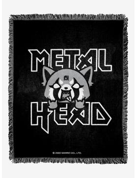 Aggretsuko Metal Head Woven Jacquard Throw Blanket, , hi-res