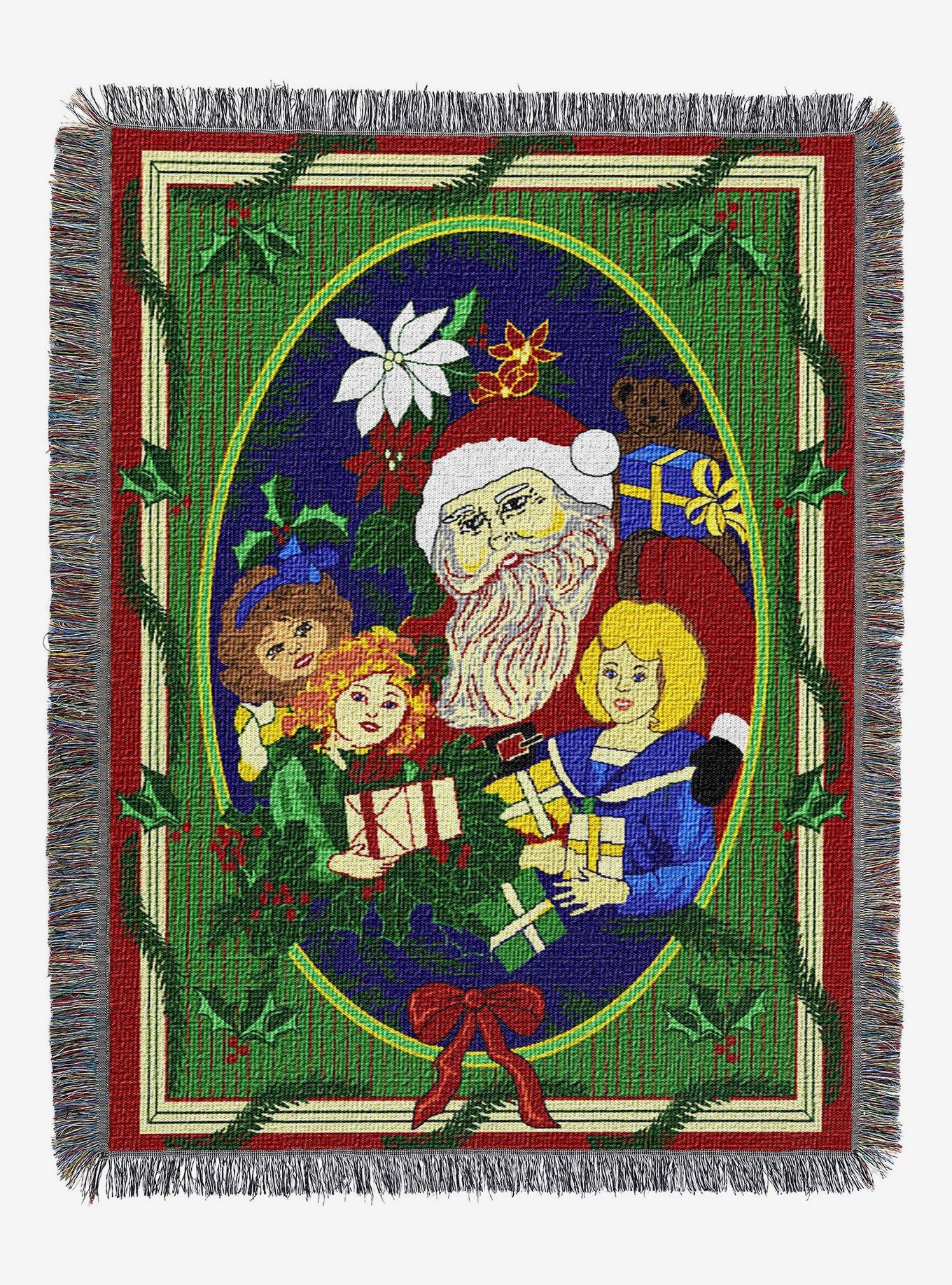 Blitzen Holiday Woven Tapestry Throw Blanket, , hi-res