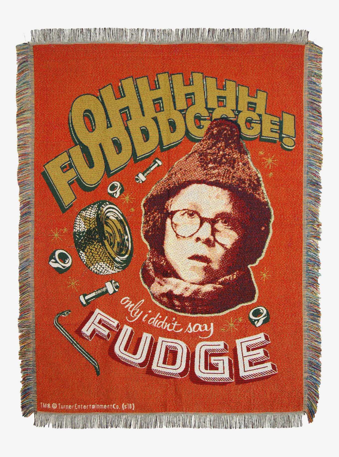 A Christmas Story Oh Fudge Woven Tapestry Throw Blanket, , hi-res