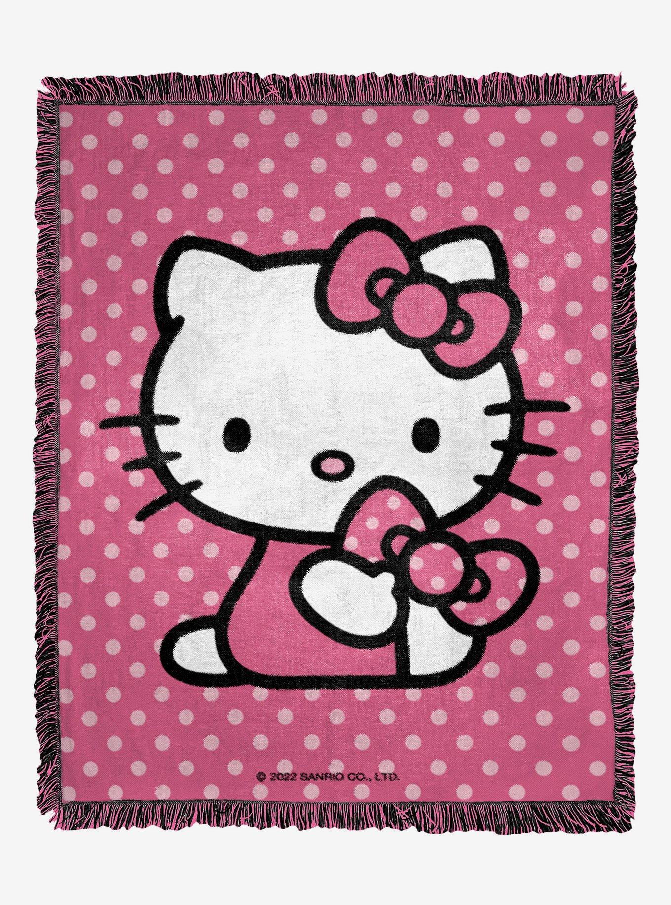 Hello Kitty Witchy Kitty Woven Tapestry Throw