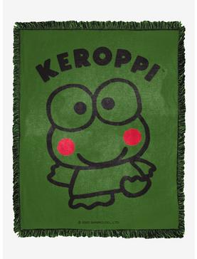 Keroppi Friendly Froggy Woven Jacquard Throw Blanket, , hi-res