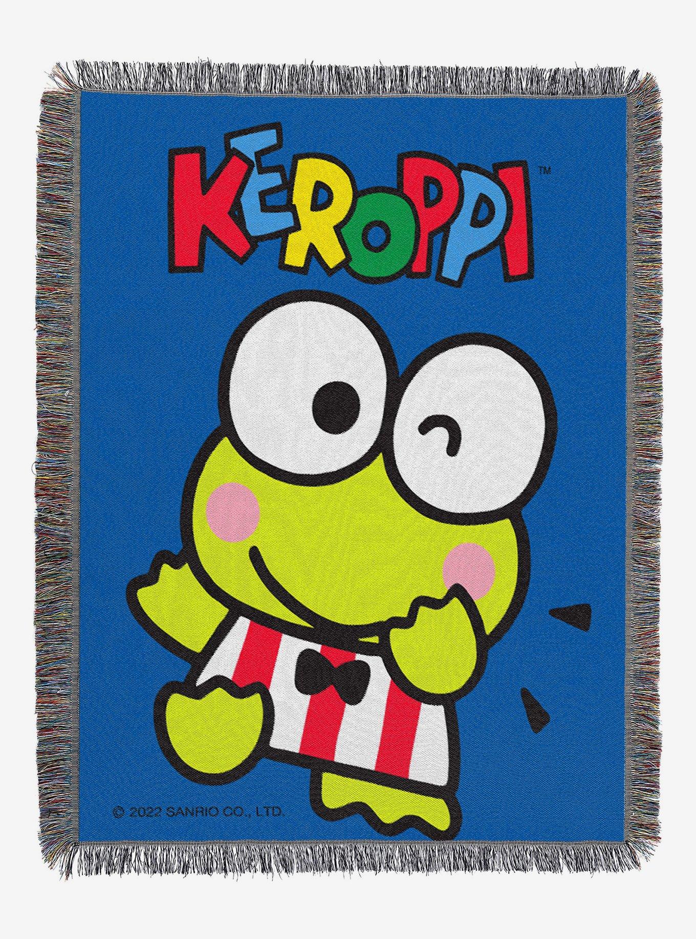 Keroppi Wave Keroppi Woven Tapestry Throw Blanket, , hi-res