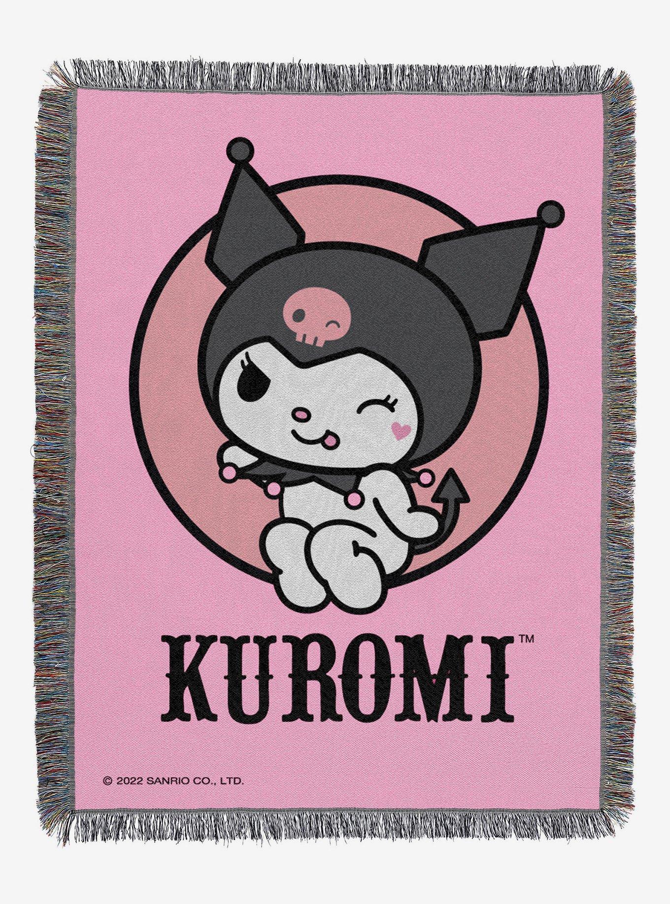 Kuromi So Sassy Woven Tapestry Throw Blanket