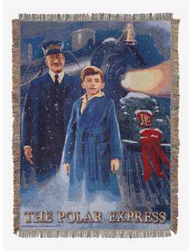 The Polar Express We Believe Woven Tapestry Throw Blanket, , hi-res