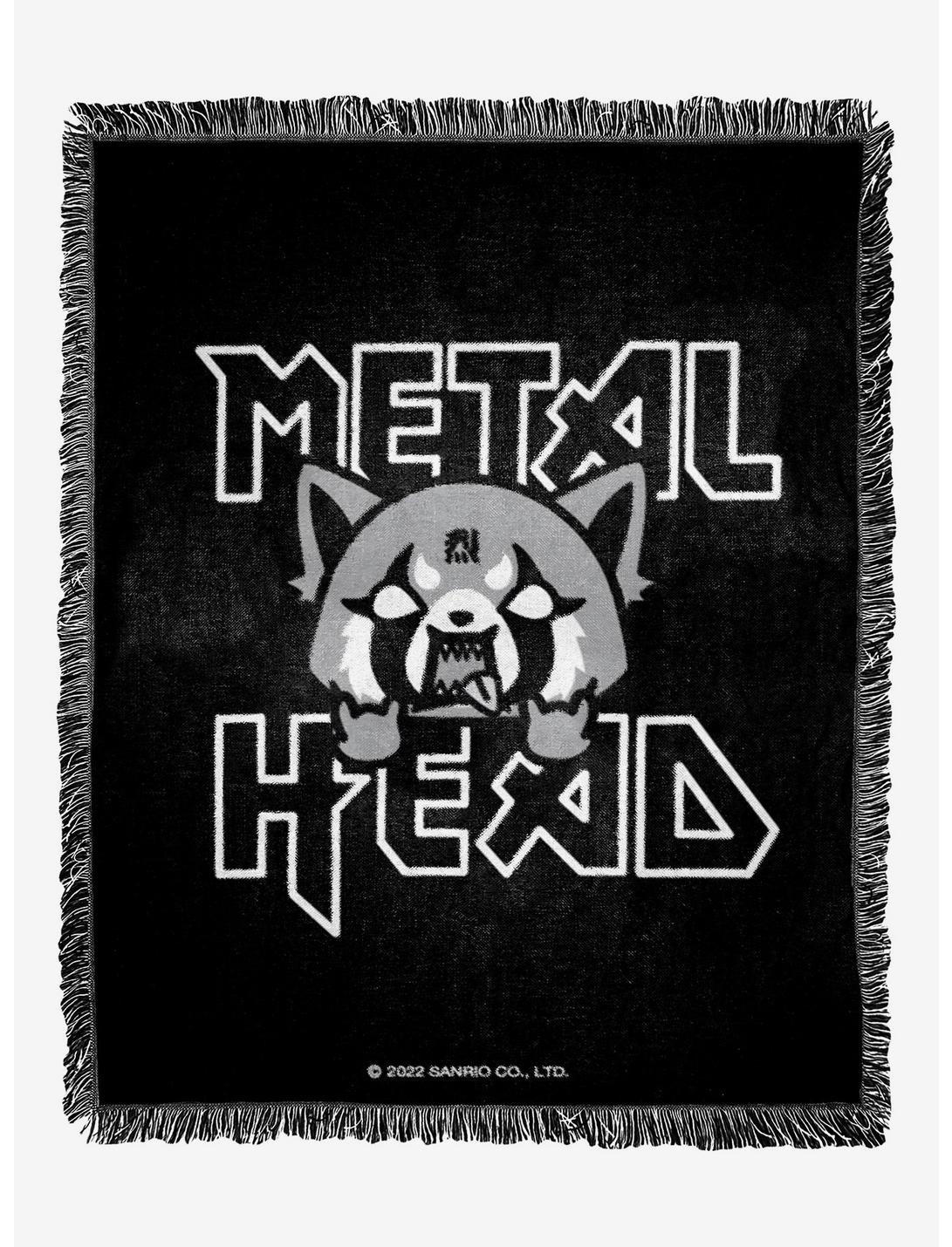 Aggretsuko Metal Head Woven Jacquard Throw Blanket, , hi-res