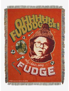 A Christmas Story Oh Fudge Woven Tapestry Throw Blanket, , hi-res