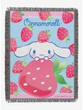 Cinnamoroll Strawberry Surprise Woven Tapestry Throw Blanket, , hi-res
