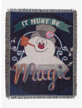 Frosty The Snowman It's Magic Woven Tapestry Throw Blanket, , hi-res