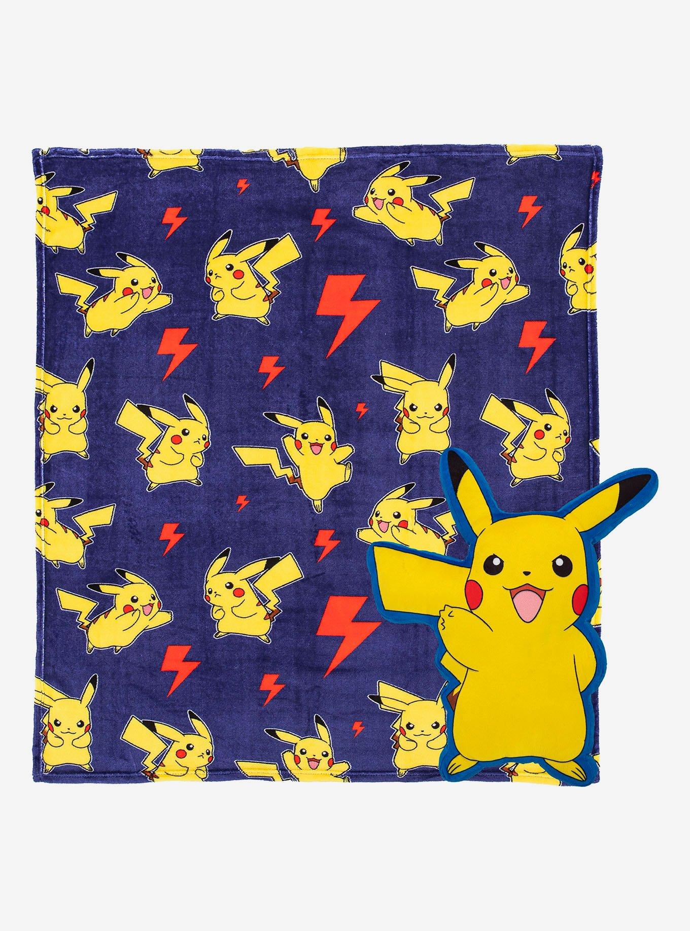 Pokemon Lightning Zap Character Hugger Pillow And Silk Touch Throw Set, , hi-res