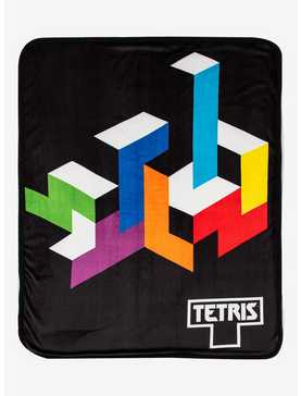 Tetris Fit Together Sherpa Throw Blanket, , hi-res