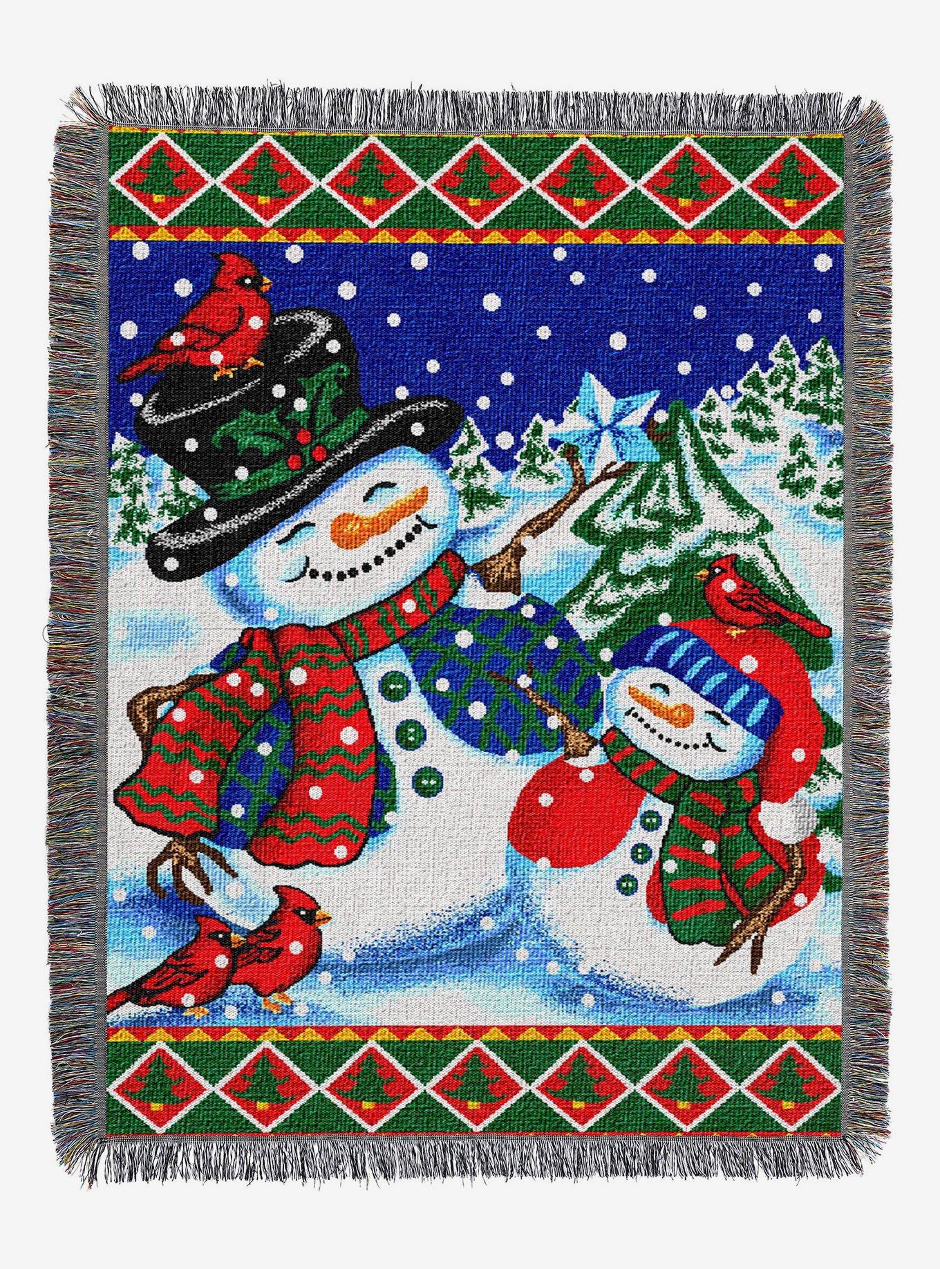 Winter Pals Holiday Woven Tapestry Throw Blanket, , hi-res