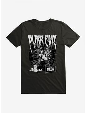 Cat Purr Evil Punk Meow T-Shirt, , hi-res