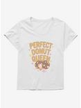 Bee And PuppyCat Perfect Donut Queen Womens T-Shirt Plus Size, WHITE, hi-res