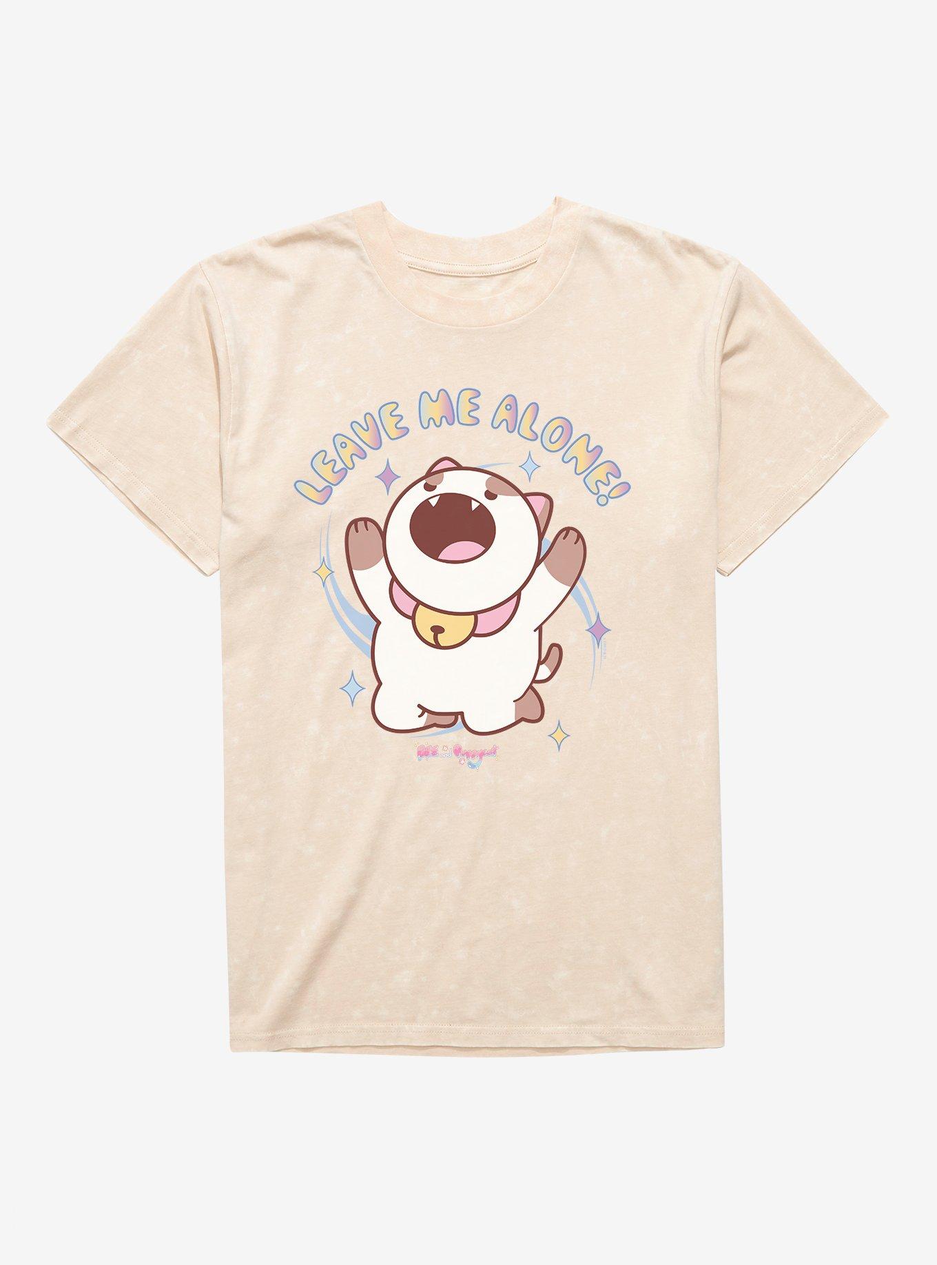 Bee And PuppyCat Leave Me Alone Mineral Wash T-Shirt, NATURAL MINERAL WASH, hi-res