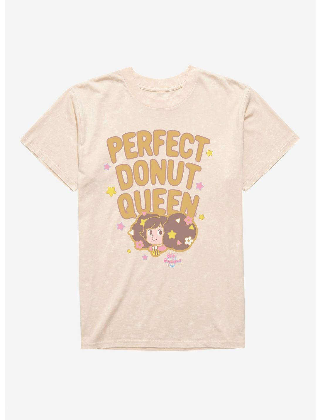Bee And PuppyCat Perfect Donut Queen Mineral Wash T-Shirt, NATURAL MINERAL WASH, hi-res