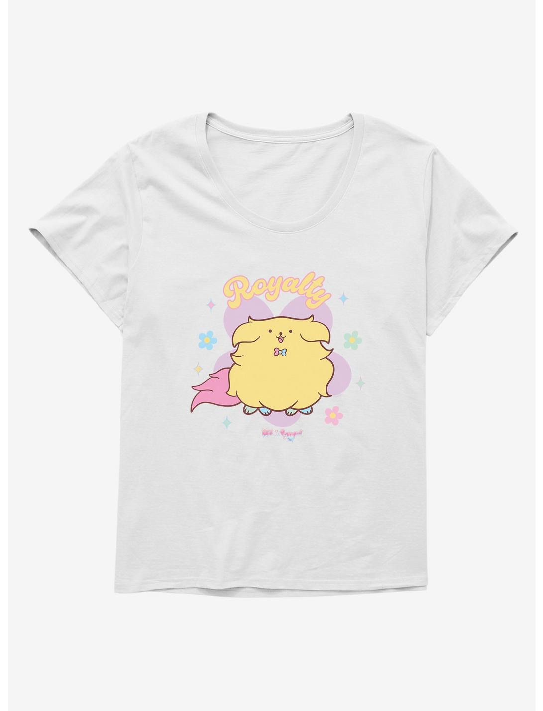 Bee And PuppyCat Royalty Womens T-Shirt Plus Size, WHITE, hi-res