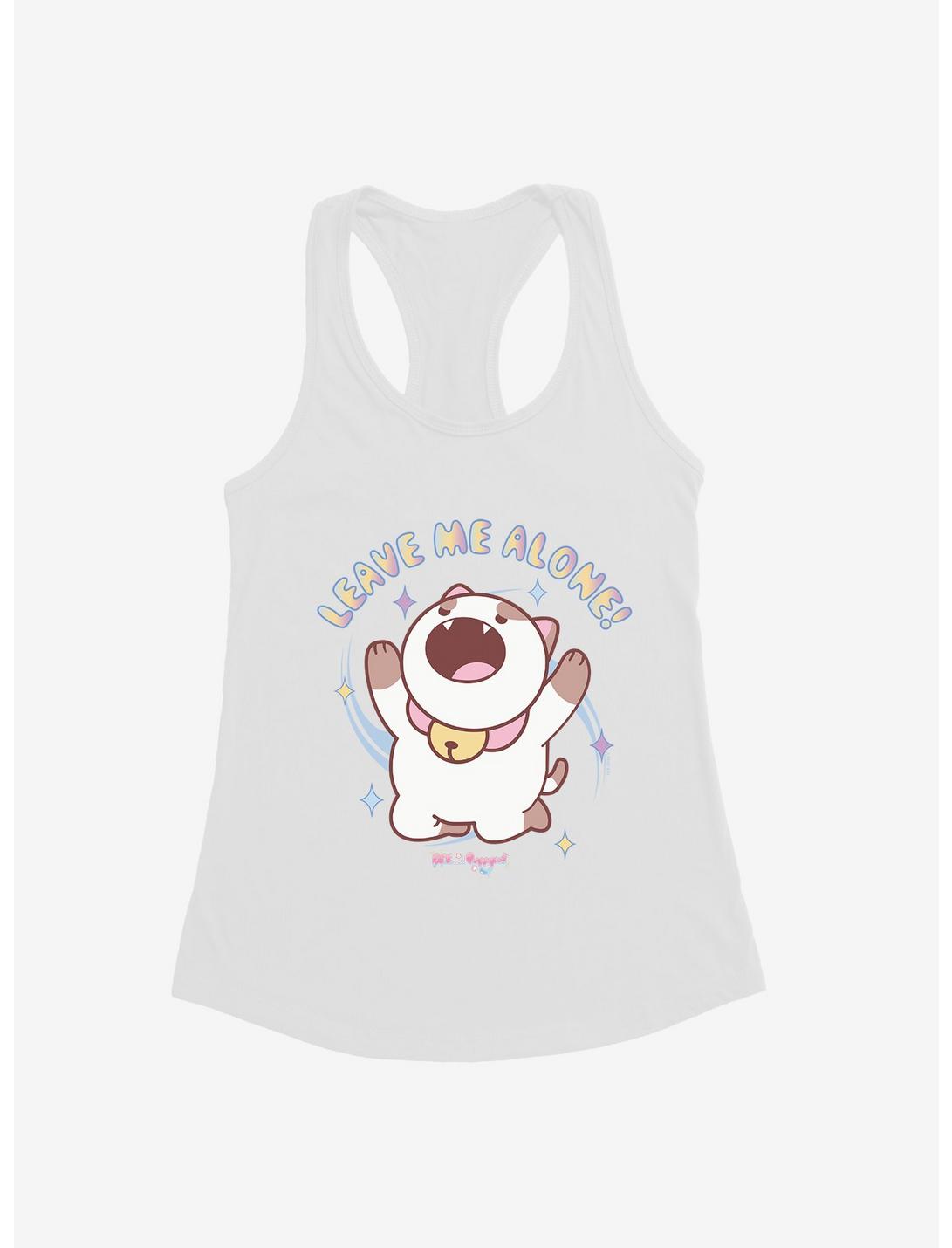 Bee And PuppyCat Leave Me Alone Womens Tank Top, WHITE, hi-res