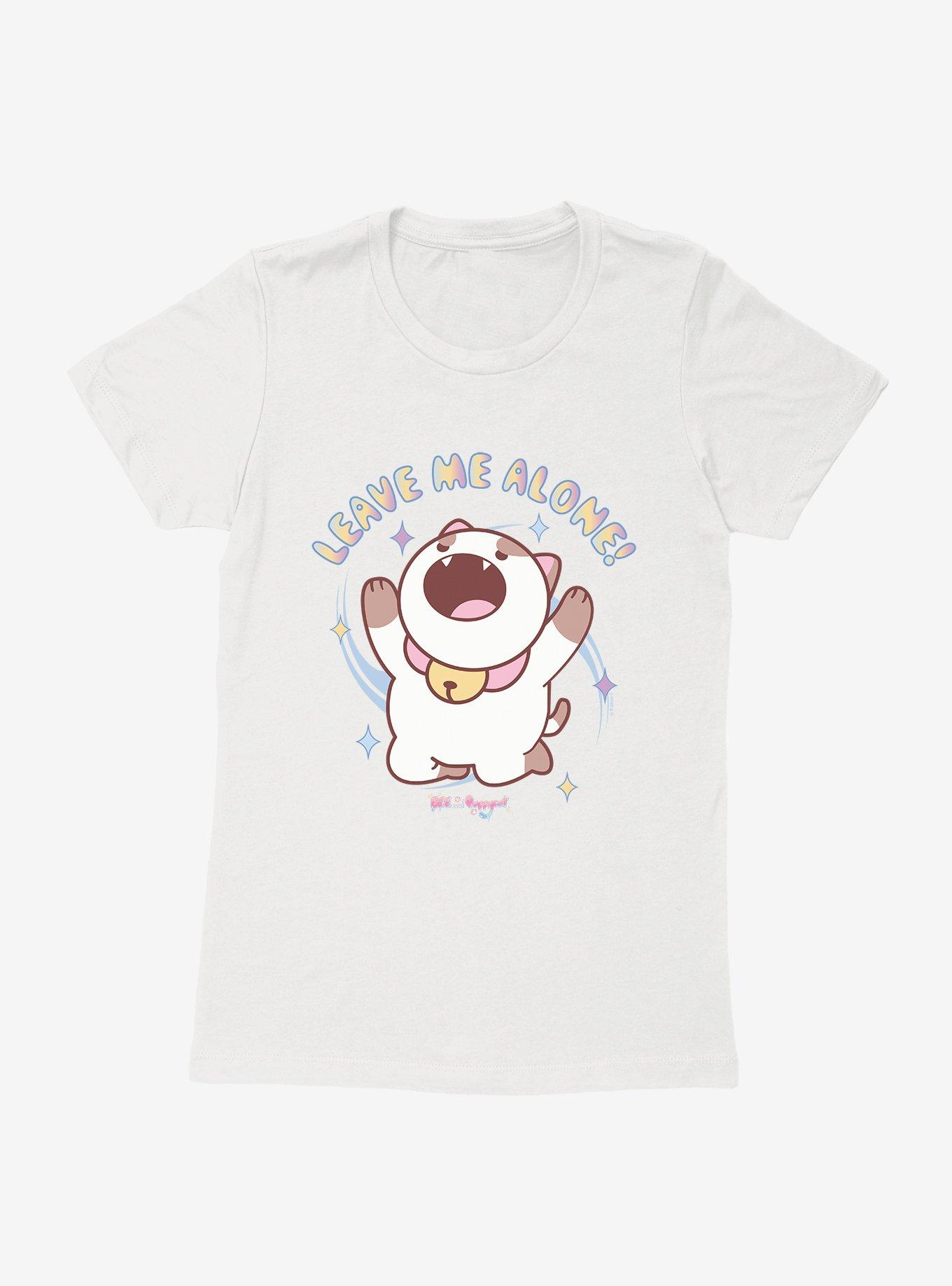 Bee And PuppyCat Leave Me Alone Womens T-Shirt, WHITE, hi-res