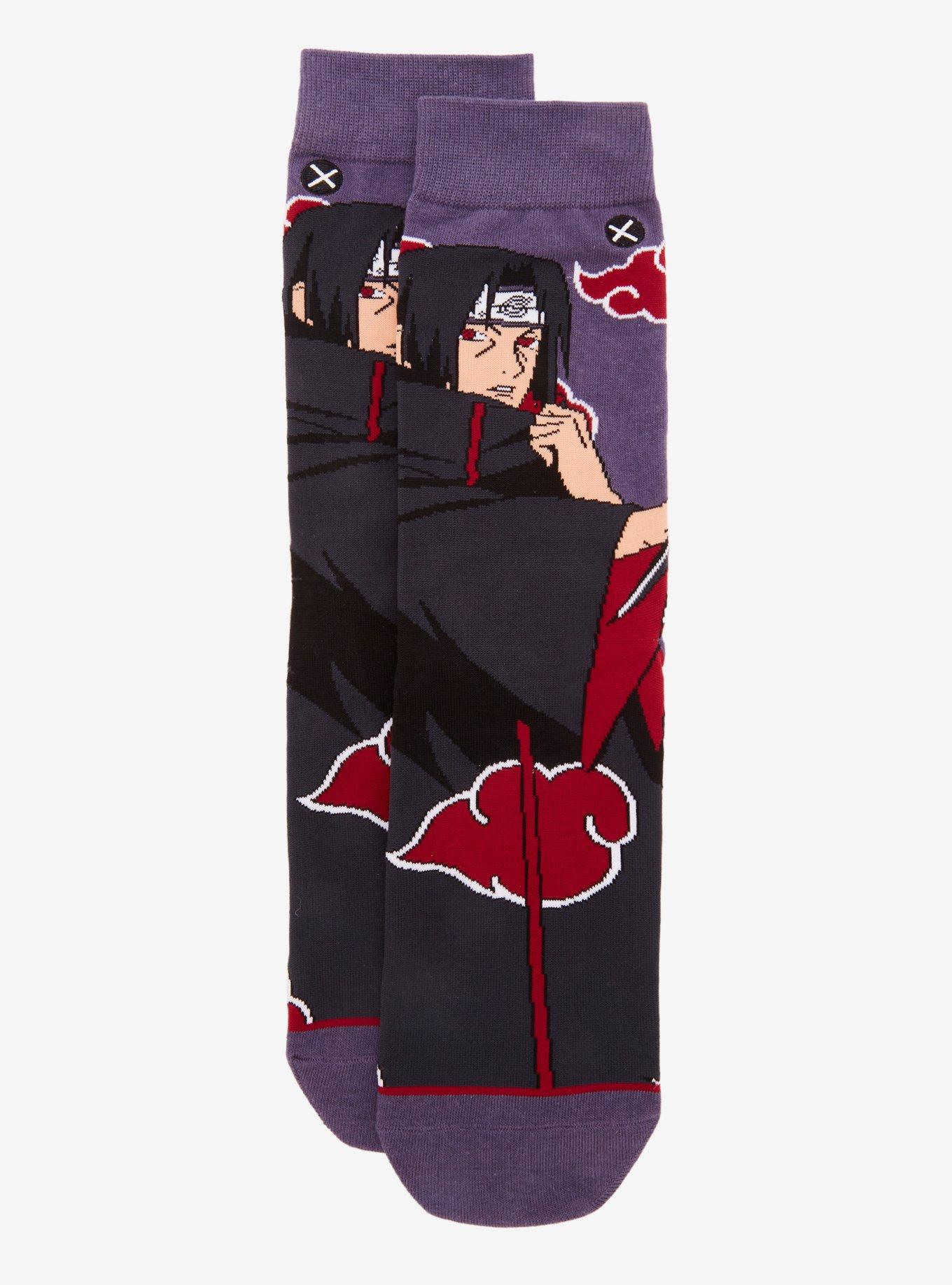 Odd Sox Naruto Shippuden Itachi Uchiha Crew Socks, , hi-res
