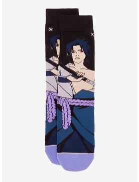 Plus Size Odd Sox Naruto Shippuden Sasuke Uchiha Crew Socks, , hi-res
