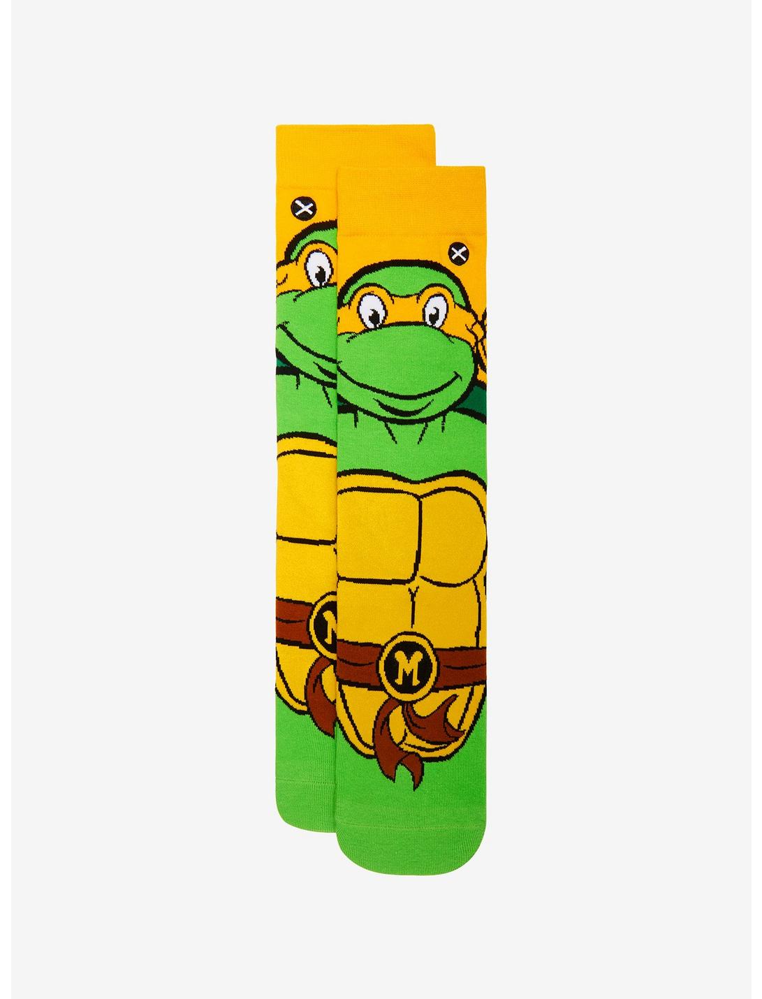 Odd Sox Teenage Mutant Ninja Turtles Michelangelo Portrait Crew Socks, , hi-res