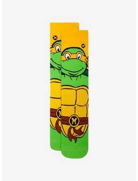 Odd Sox Teenage Mutant Ninja Turtles Michelangelo Portrait Crew Socks, , hi-res