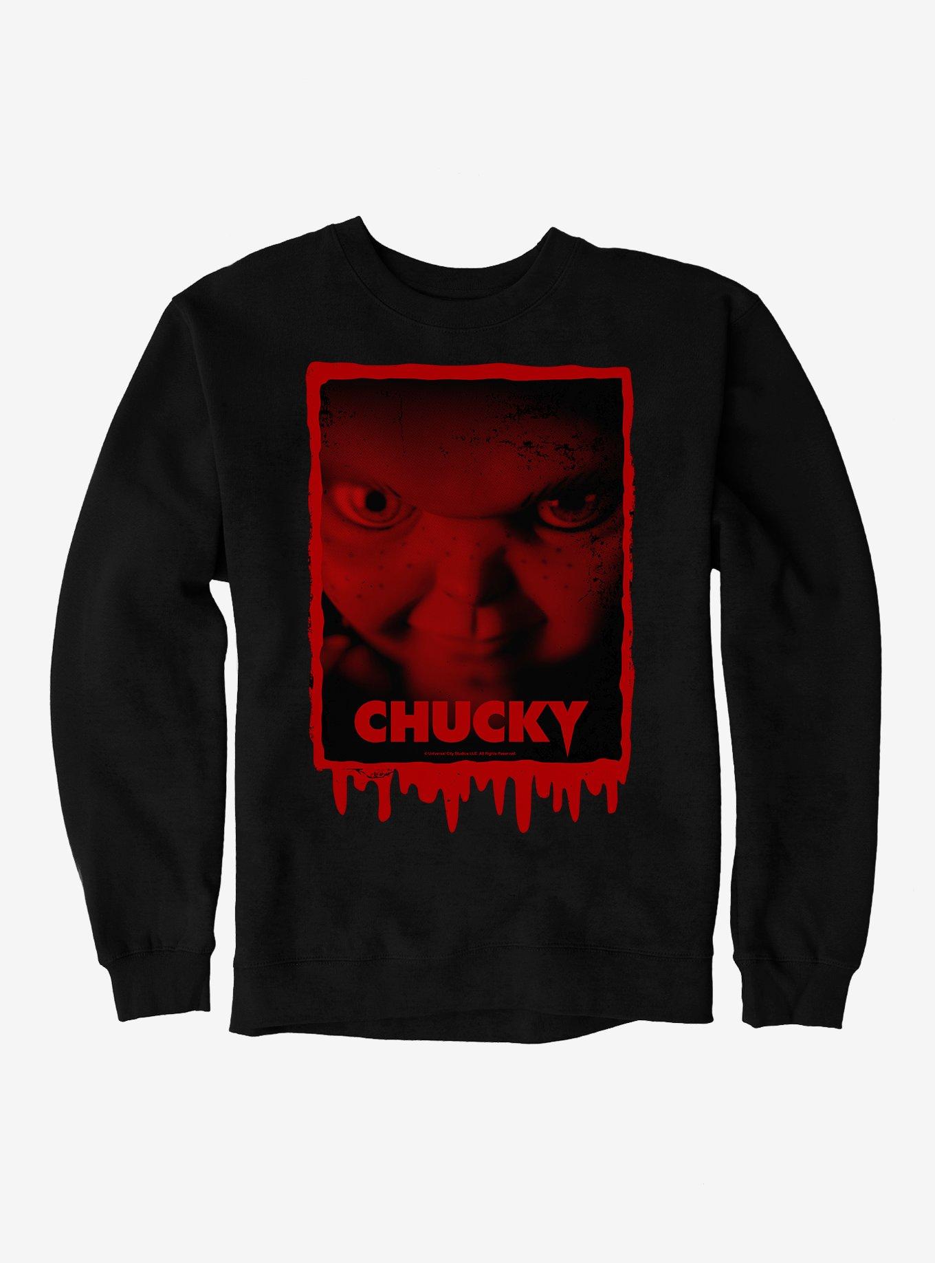 Chucky TV Series Bloody Logo Sweatshirt, BLACK, hi-res