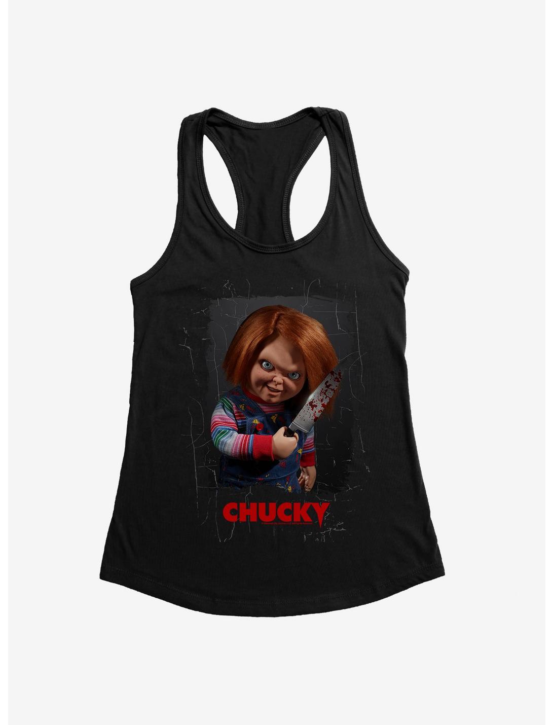 Chucky TV Series Bloody Knife Girls Tank, BLACK, hi-res