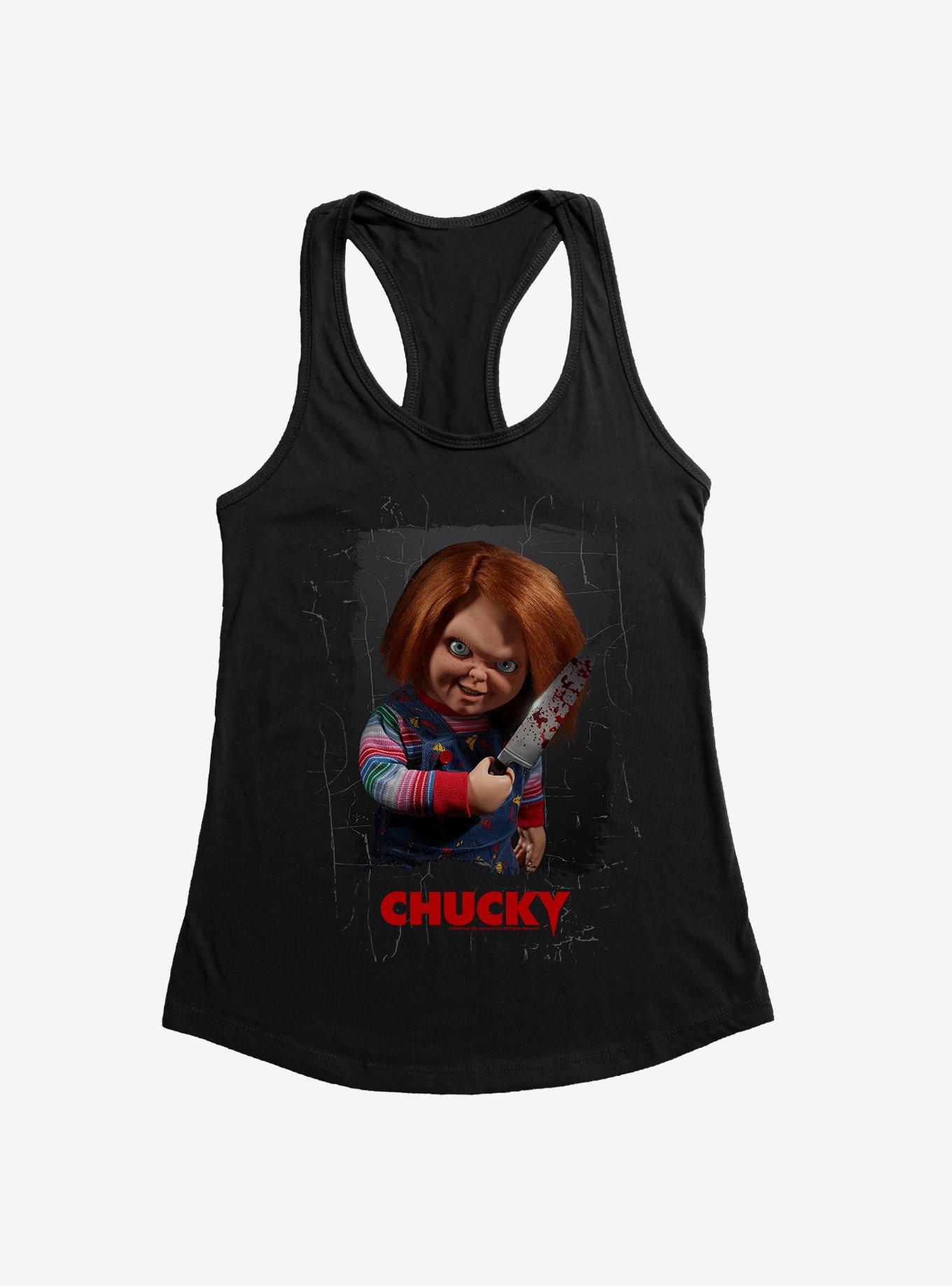 Chucky TV Series Bloody Knife Girls Tank, BLACK, hi-res