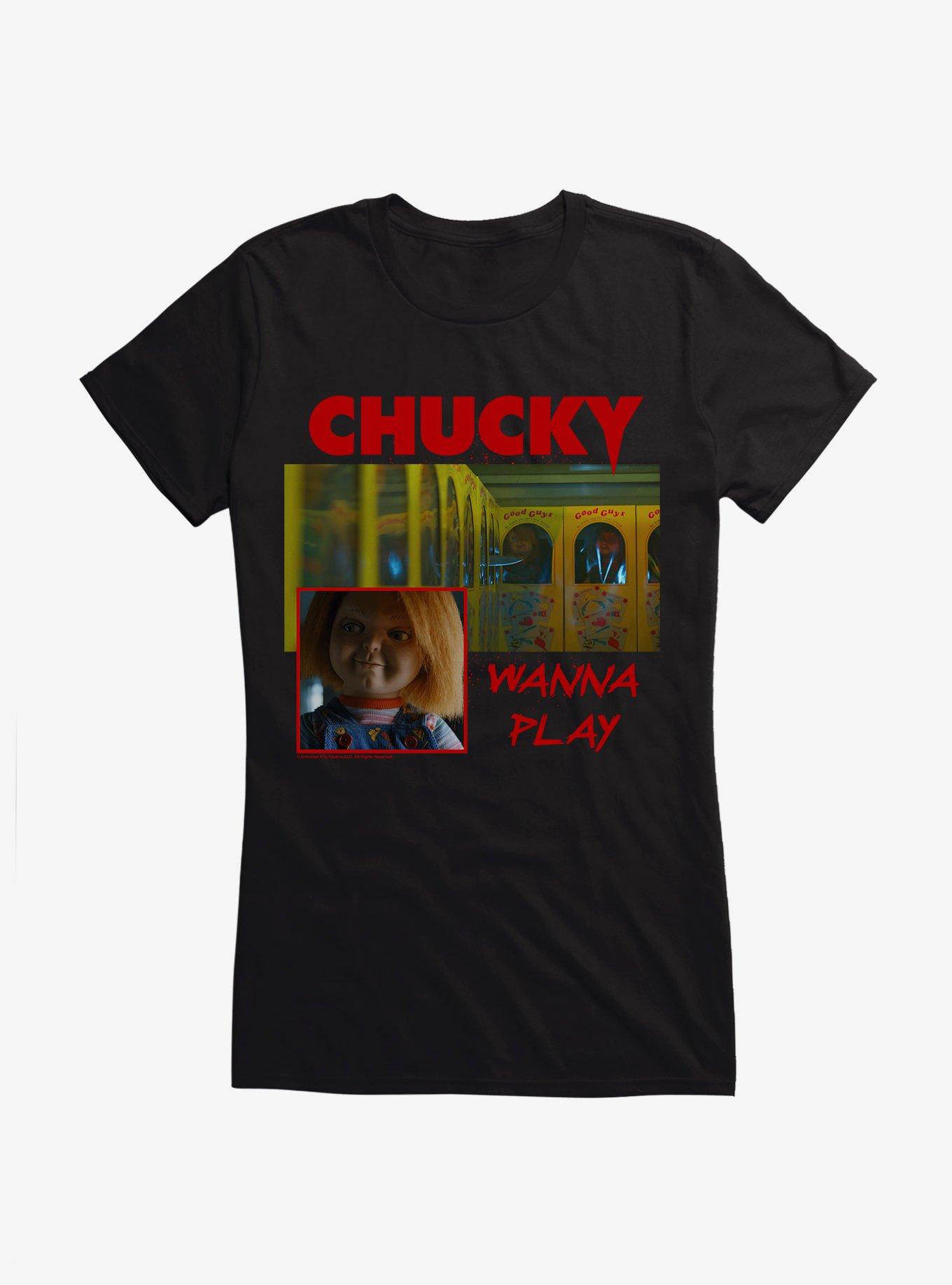 Chucky TV Series Good Guys Wanna Play Girls T-Shirt, BLACK, hi-res