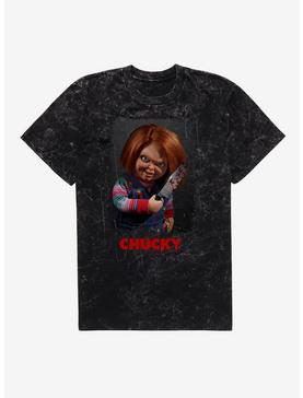 Chucky TV Series Bloody Knife Mineral Wash T-Shirt, , hi-res