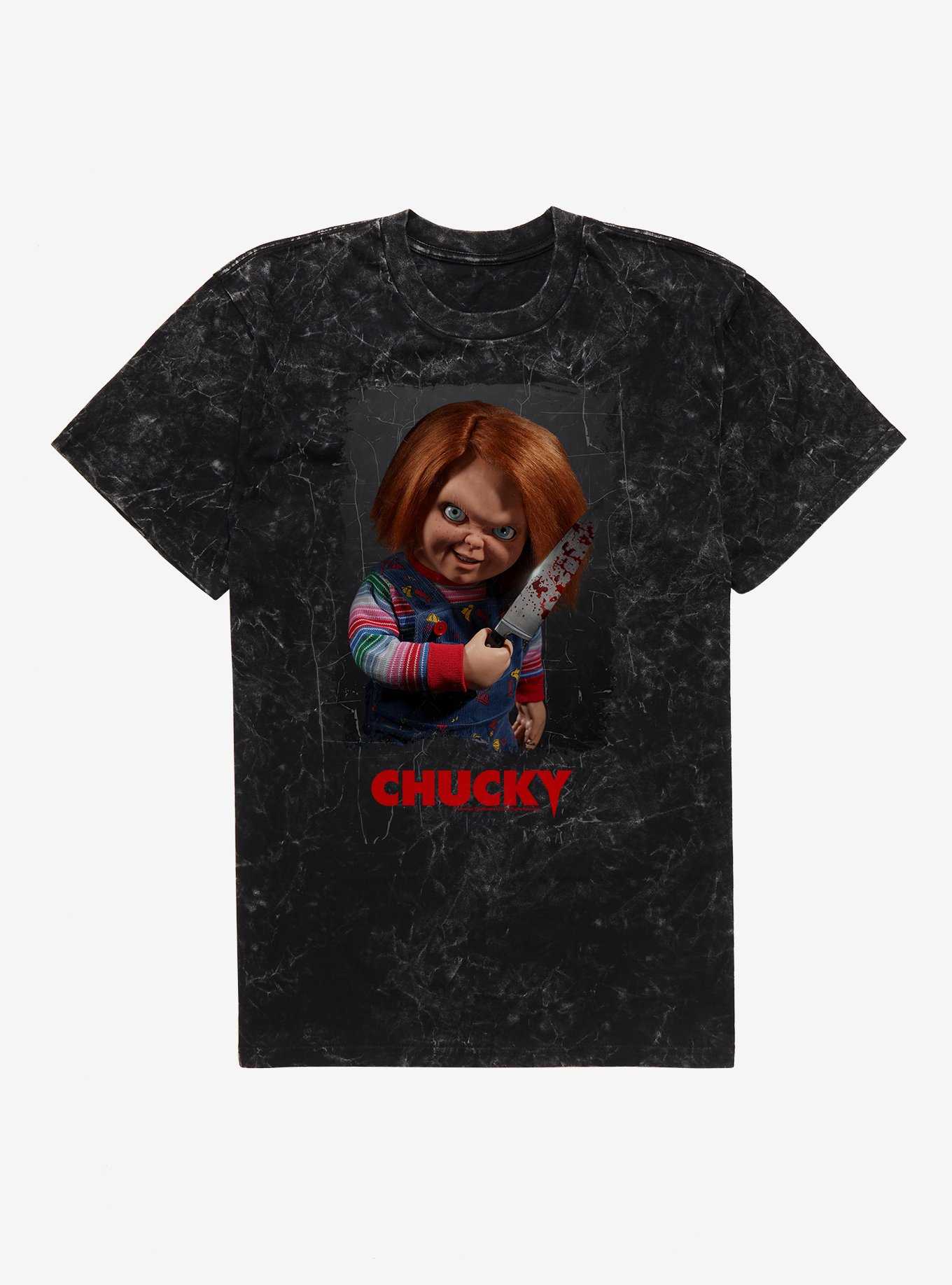 Chucky TV Series Bloody Knife Mineral Wash T-Shirt, , hi-res