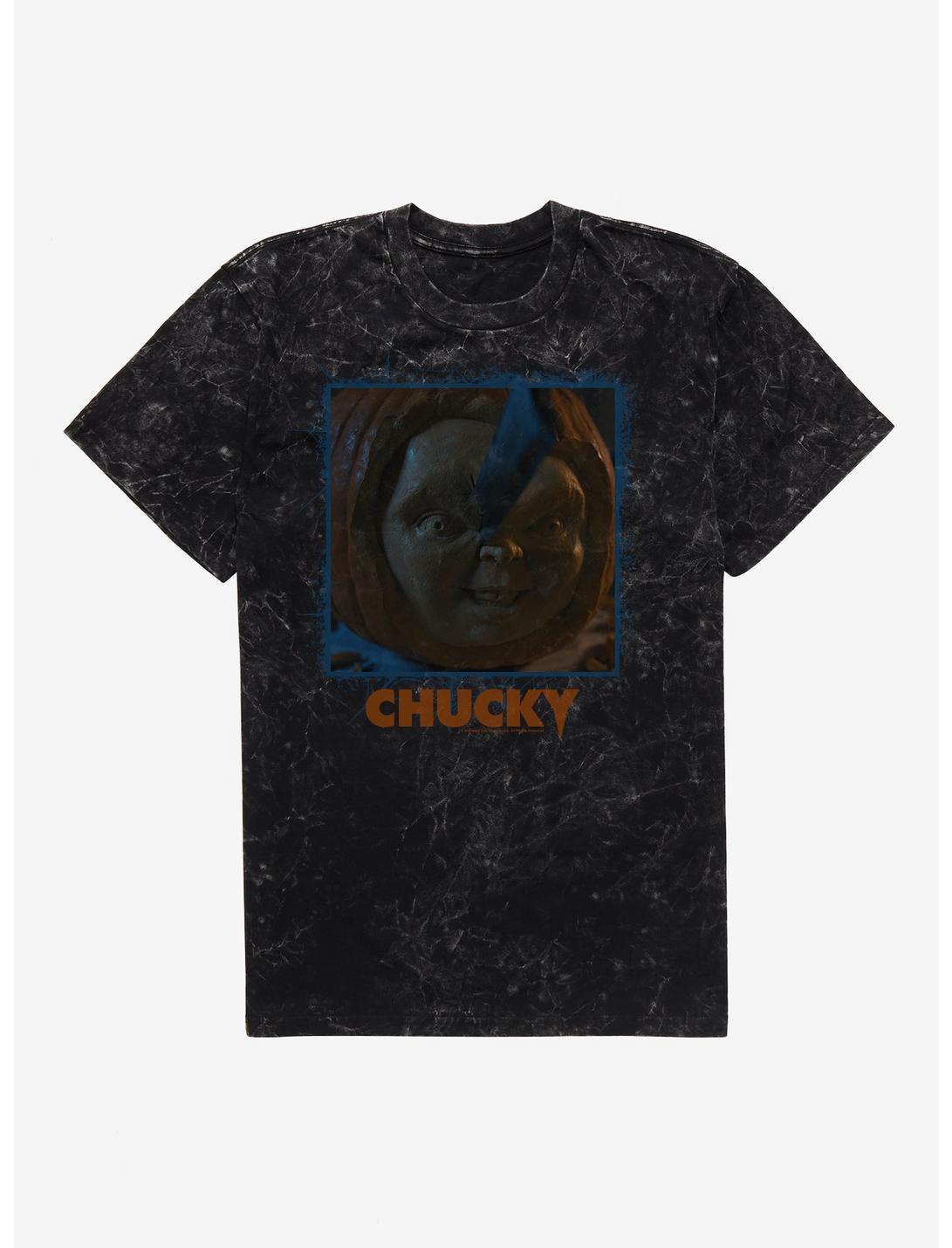 Chucky TV Series Chuck-O'-Lantern Mineral Wash T-Shirt, BLACK MINERAL WASH, hi-res