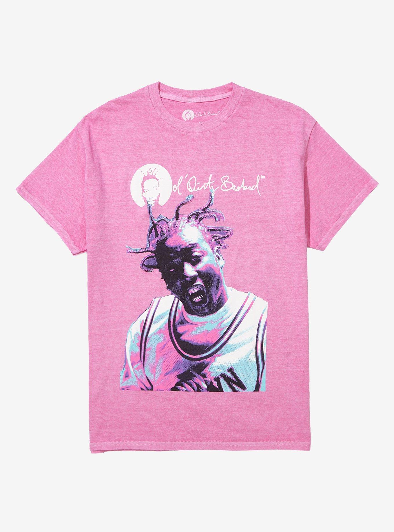 Ol' Dirty Bastard Neon Portrait Boyfriend Fit Girls T-Shirt, PURPLE, hi-res