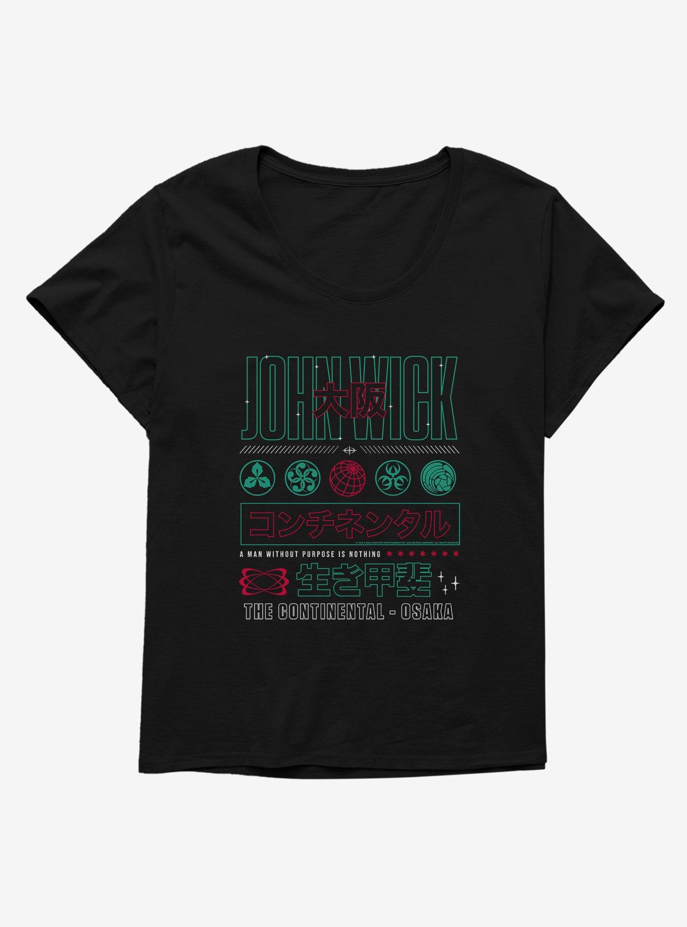 John Wick Continental Assassin Womens T-Shirt Plus Size, BLACK, hi-res