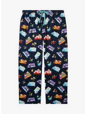 Disney Pixar Food Trucks Allover Print Women's Plus Size Sleep Pants - BoxLunch Exclusive, , hi-res