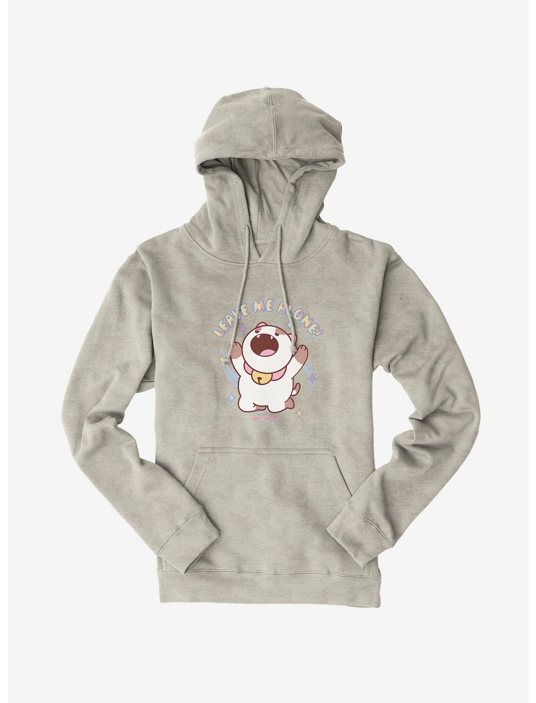 Bee And PuppyCat Leave Me Alone Hoodie, OATMEAL HEATHER, hi-res