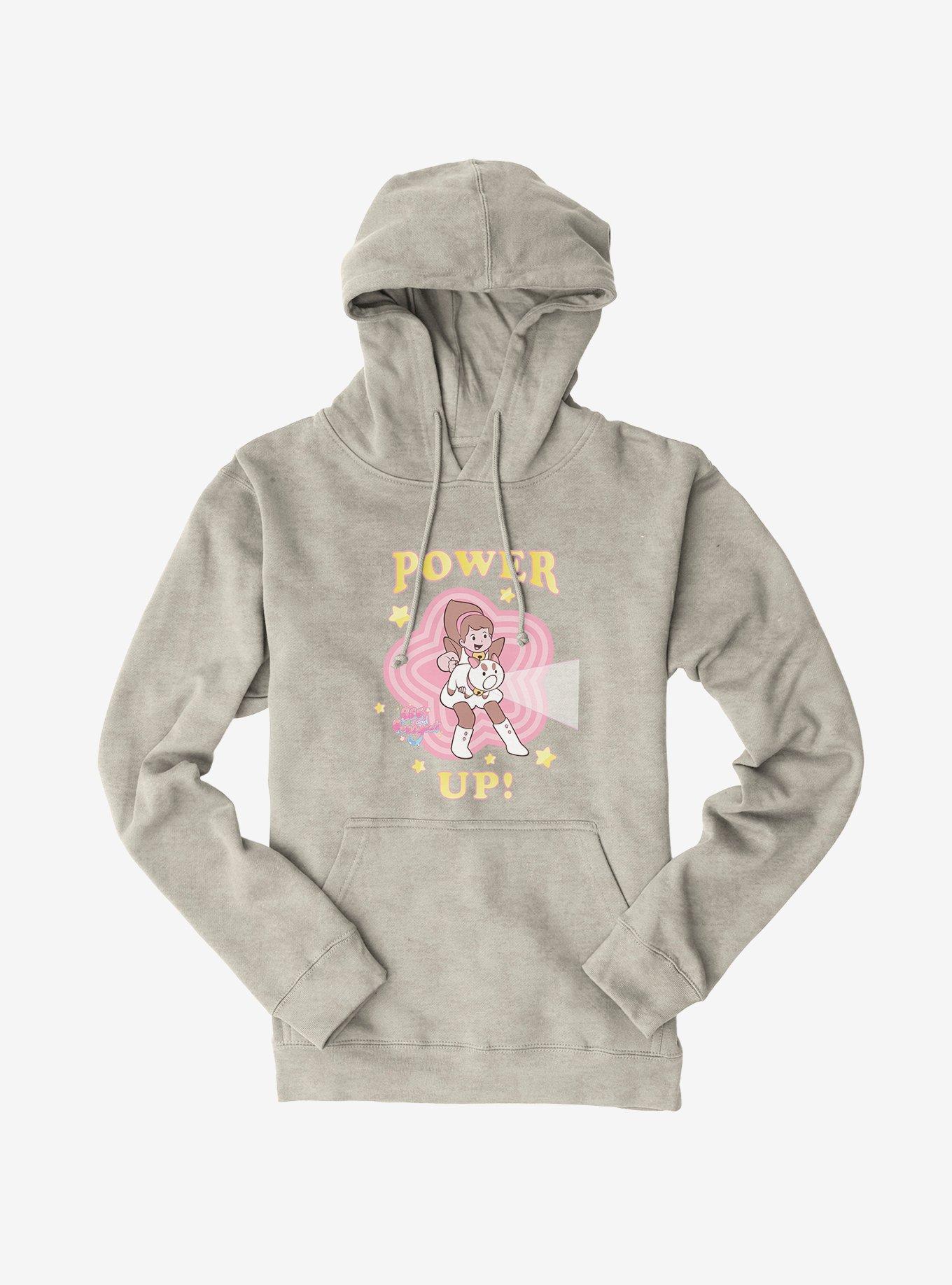 Bee And PuppyCat Power Up Hoodie, OATMEAL HEATHER, hi-res