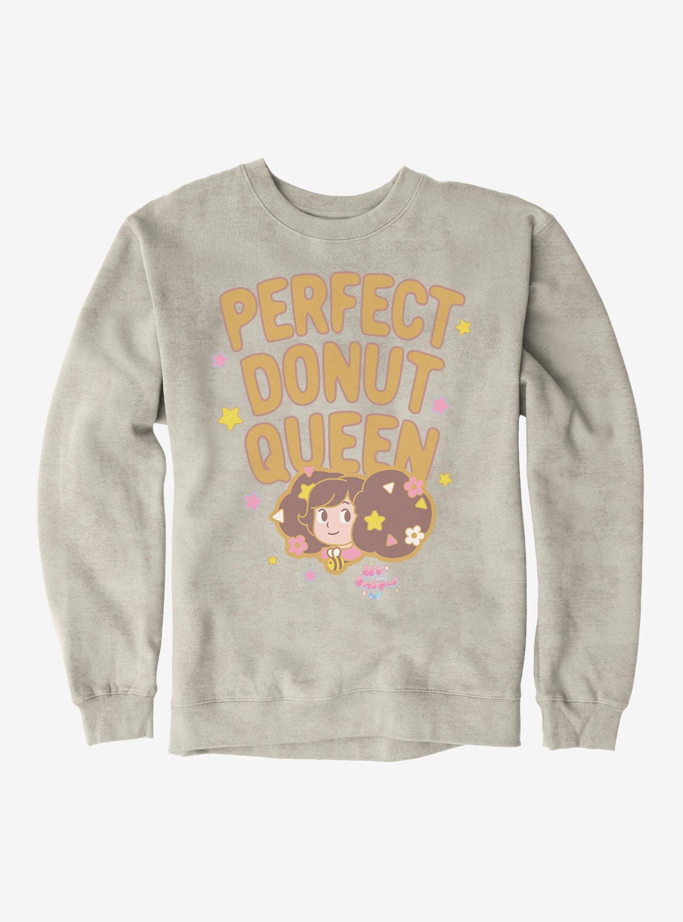 Bee And PuppyCat Perfect Donut Queen Sweatshirt, OATMEAL HEATHER, hi-res