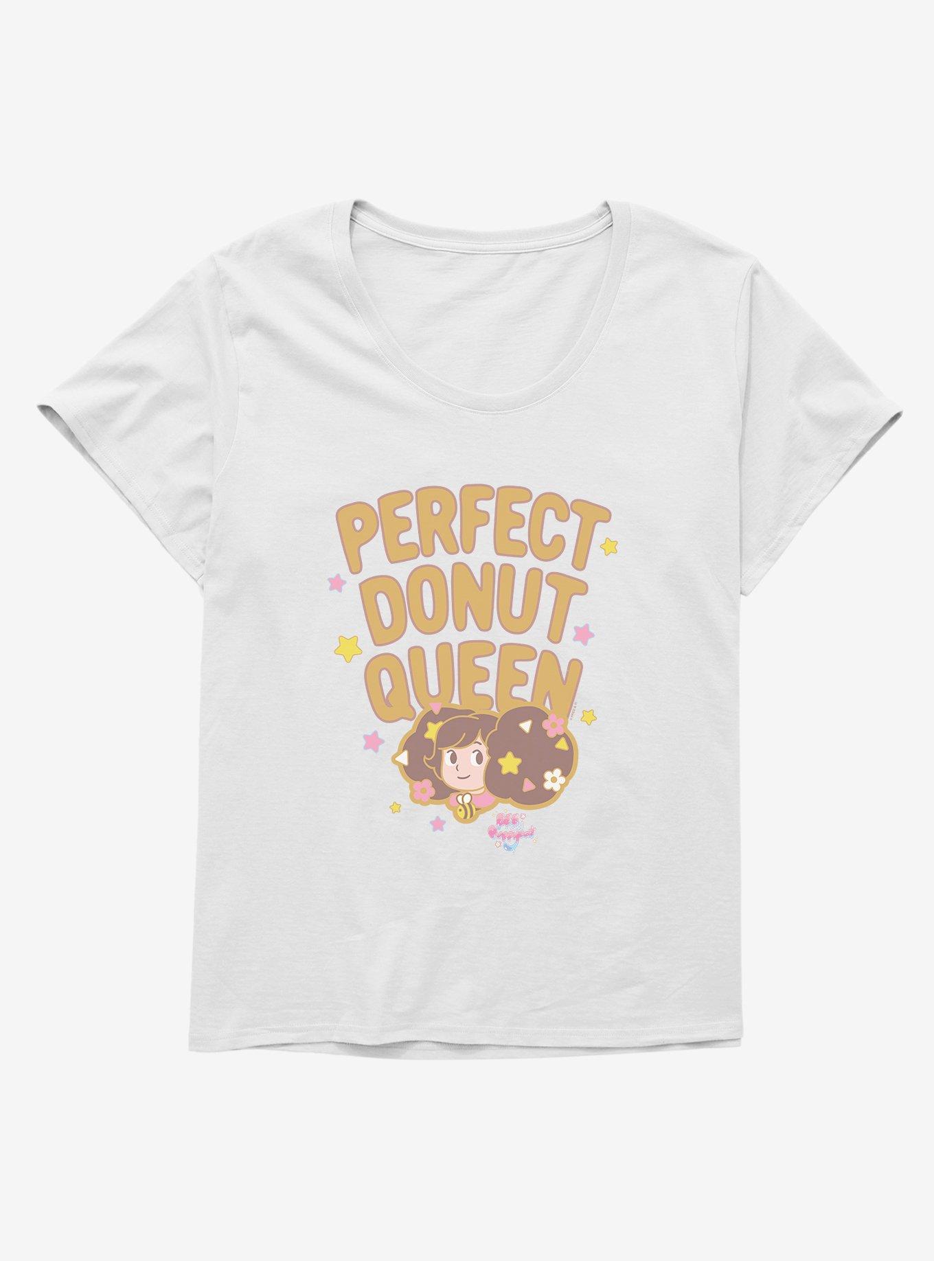 Bee And PuppyCat Perfect Donut Queen Girls T-Shirt Plus Size, WHITE, hi-res
