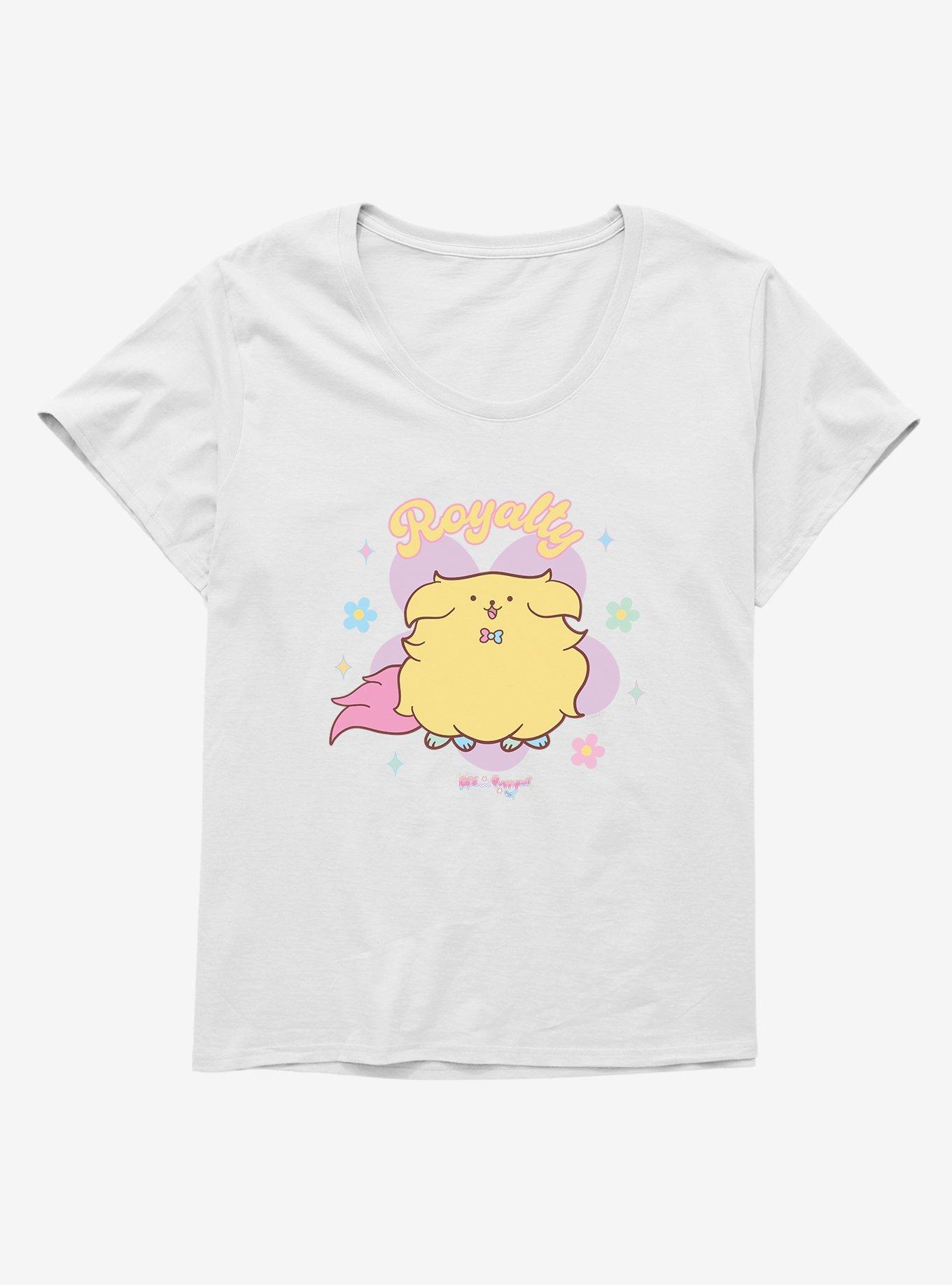 Bee And PuppyCat Royalty Girls T-Shirt Plus Size, WHITE, hi-res
