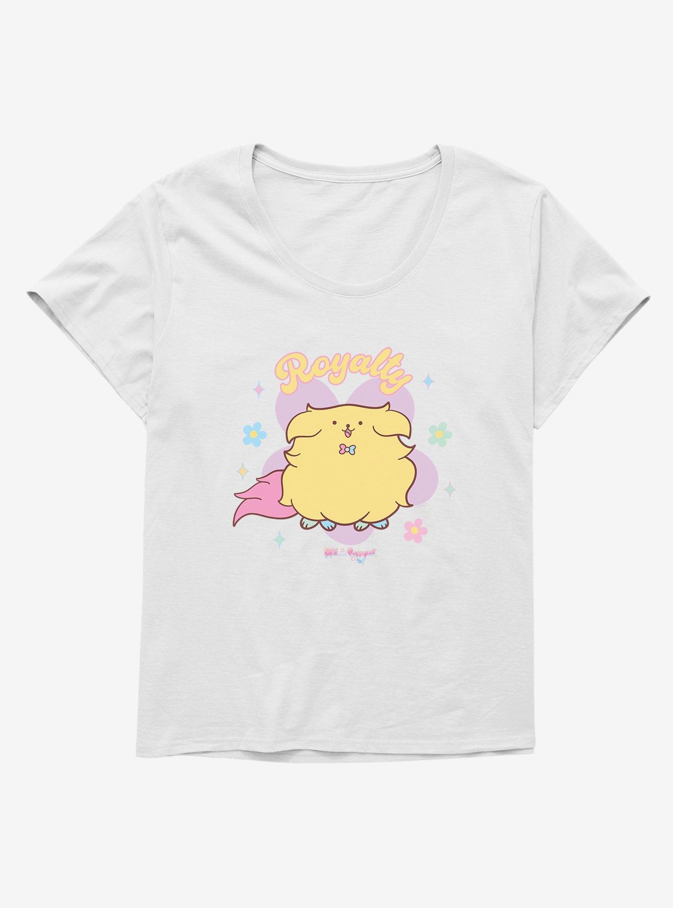 Bee And PuppyCat Royalty Girls T-Shirt Plus Size, WHITE, hi-res
