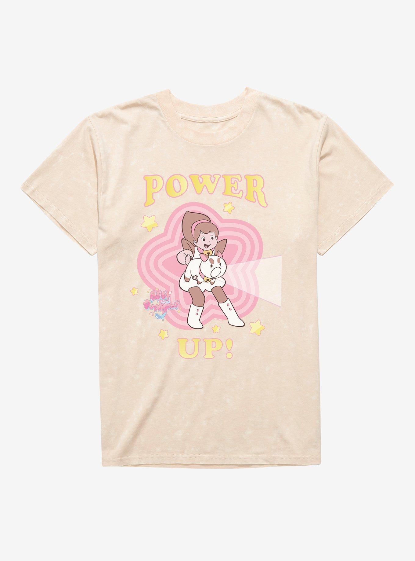 THRDLESS Bee And PuppyCat Power Up Mineral Wash T-Shirt