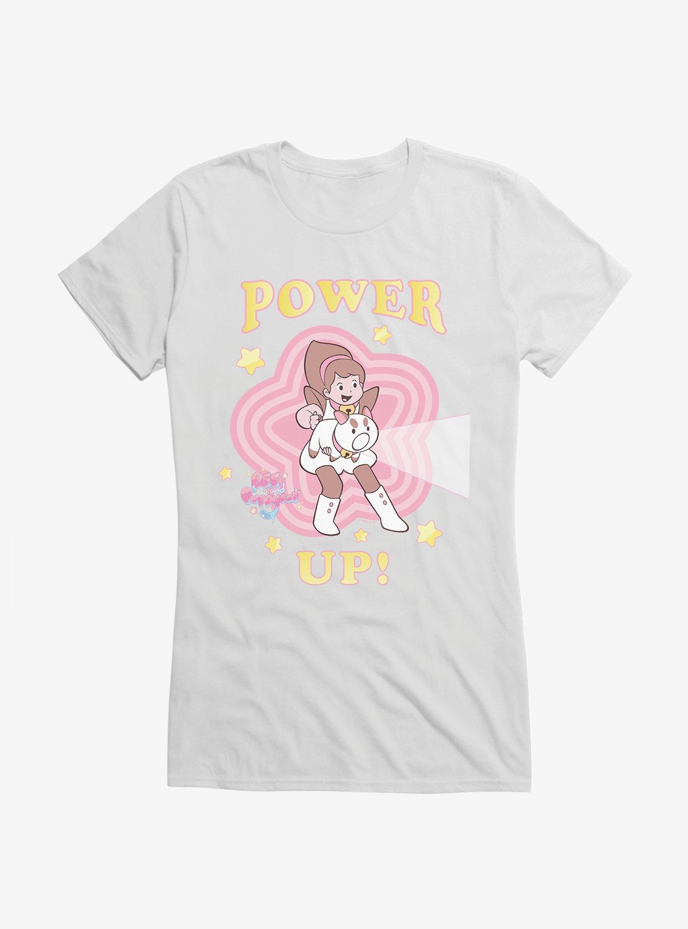Bee And PuppyCat Power Up Girls T-Shirt, WHITE, hi-res