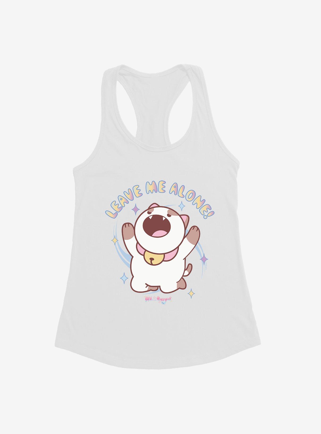 Bee And PuppyCat Leave Me Alone Girls Tank, WHITE, hi-res