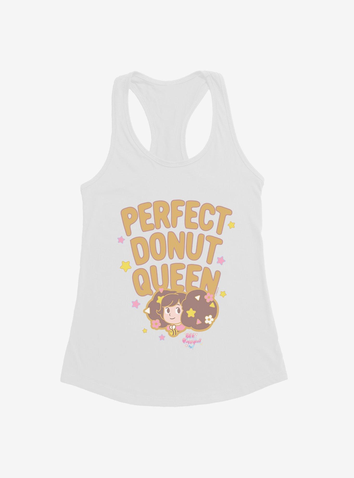Bee And PuppyCat Perfect Donut Queen Girls Tank, WHITE, hi-res