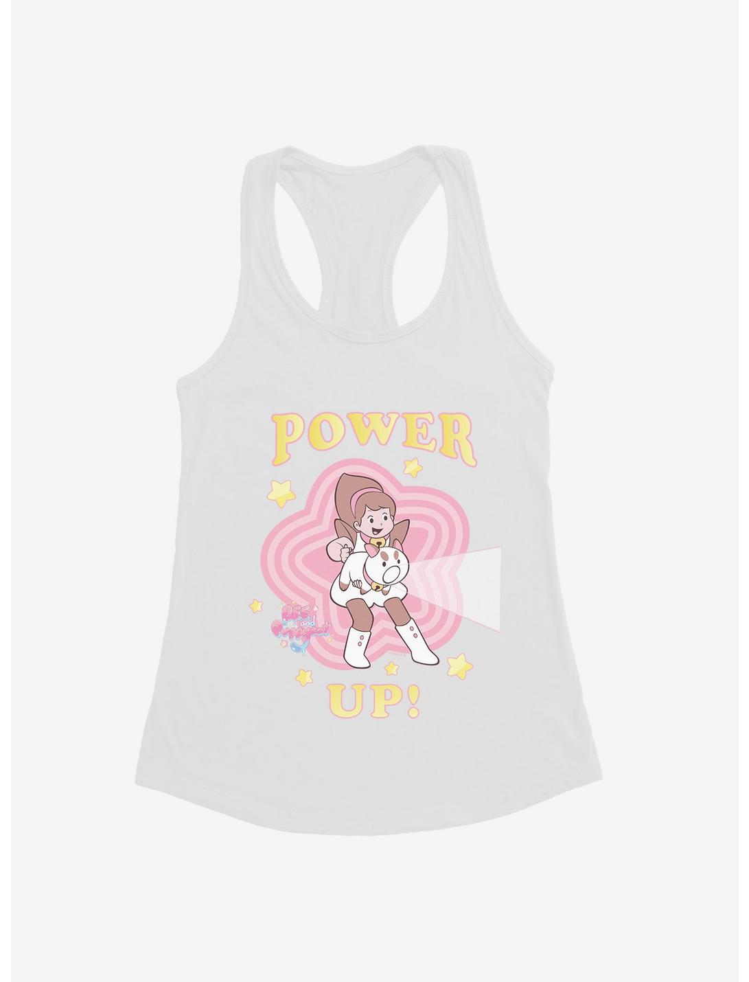 Bee And PuppyCat Power Up Girls Tank, WHITE, hi-res