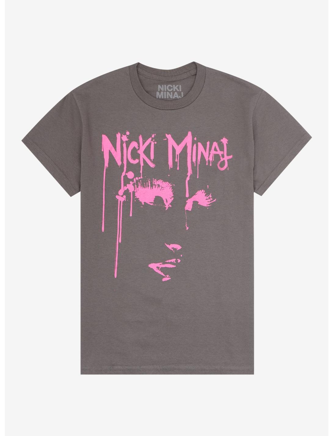 Nicki Minaj Pink Paint Boyfriend Fit Girls T-Shirt, CHARCOAL, hi-res